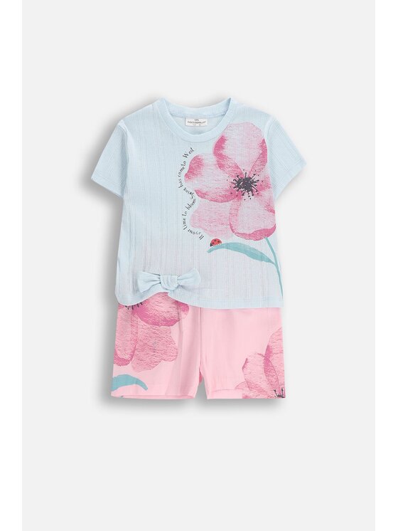 Coccodrillo Coccodrillo Komplet t-shirt i spodenki WC5117302XGK-022 Kolorowy Regular Fit