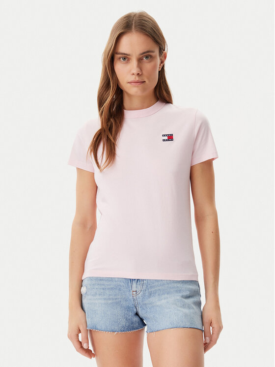 Tommy Jeans Tommy Jeans T-shirt DW0DW20153 Ružičasta Regular Fit
