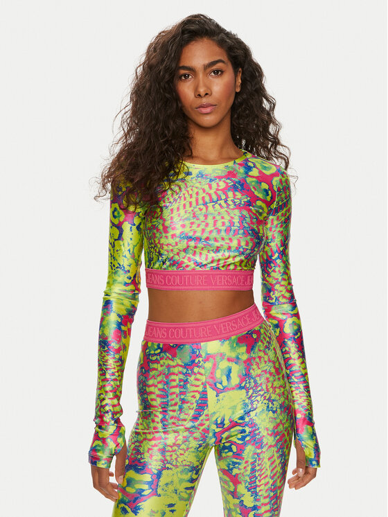 Versace Jeans Couture Bluză 76HAH218 Colorat Slim Fit