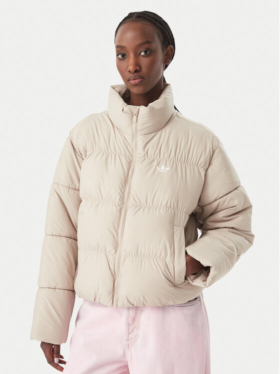 adidas adidas Zimní bunda KR9580 Béžová Regular Fit
