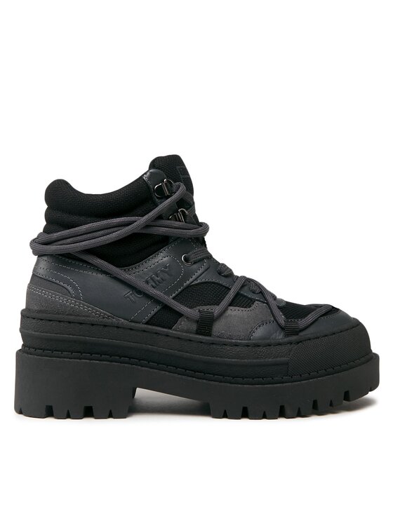Trappers Tommy Jeans Tjw Hybrid Boot EN0EN02338 Black / New Charcoal BDS