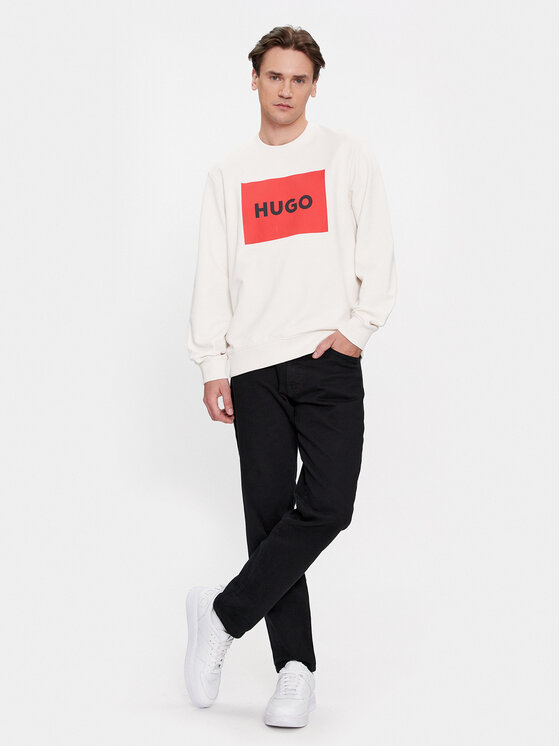 HUGO Hugo Felpa Duragol222 50467944 Bianco Regular Fit