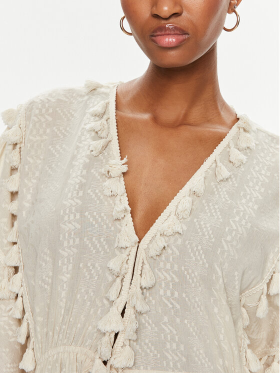 LOLA CASADEMUNT lola_casademunt Kimonó LS2416055 Ekru Relaxed Fit