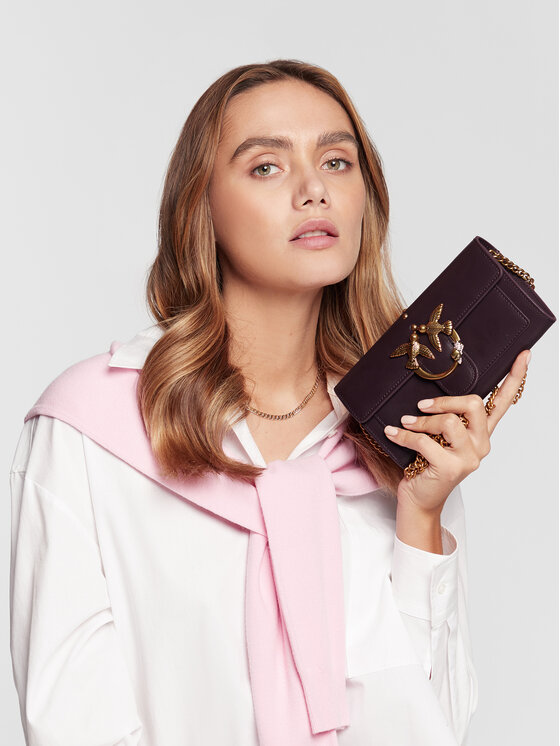 PINKO Pinko Torbica Love Wallet Simply Je 2 C AI 22-23 PLTT 1P22TM Y5H7 Ljubičasta