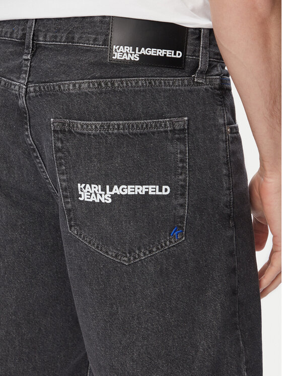 Karl Lagerfeld Jeans Karl Lagerfeld Jeans Szorty jeansowe B2M10077 Szary Straight Fit