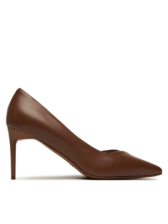 Max Mara Max Mara Pantofi cu toc subțire Phyllis 2524526191600 Maro
