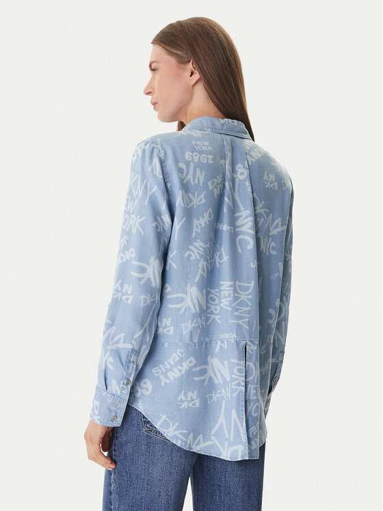 DKNY DKNY Košile DJ6W2017 Světle modrá Regular Fit