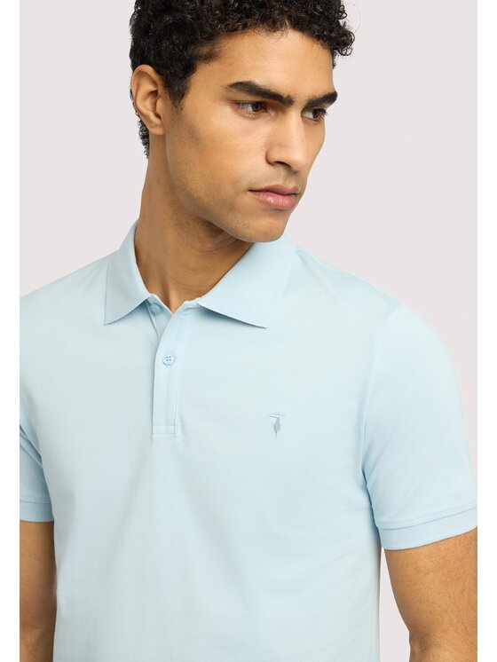 Trussardi Trussardi T-Shirt G5008000124N004 Turkusowy Regular Fit