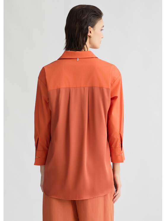 Liu Jo Liu Jo Camicia WA5203T4853M9534 Arancione Regular Fit