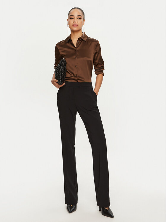 Imperial Imperial Hlače P5D7IKP Crna Slim Fit