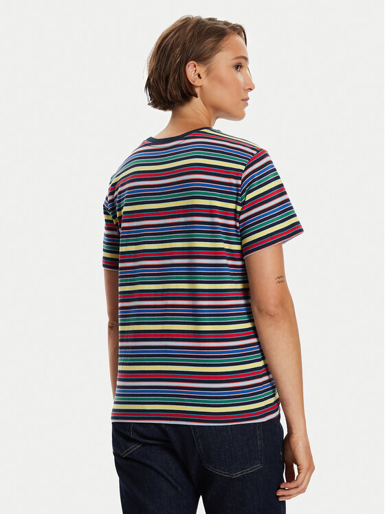 Wrangler Wrangler T-Shirt Stripe 112356456 Barevná Regular Fit