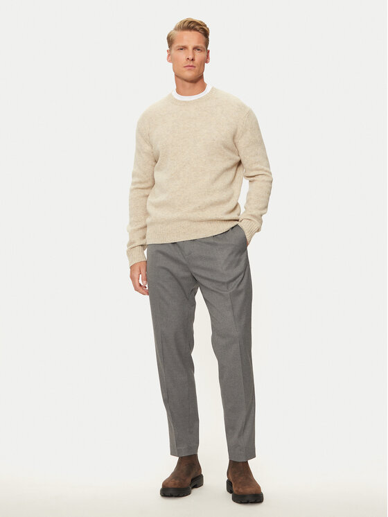 United Colors Of Benetton United Colors Of Benetton Megztinis 103MK1N24 Smėlio Regular Fit
