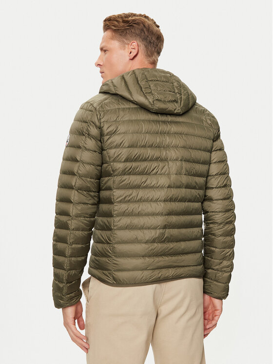 Jott Jott Пухено яке Nico P000MDOW01 Зелен Slim Fit