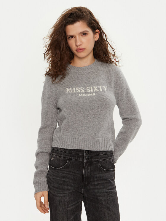 Miss Sixty Miss Sixty Svetr 6L4RJ4360000 Šedá Regular Fit