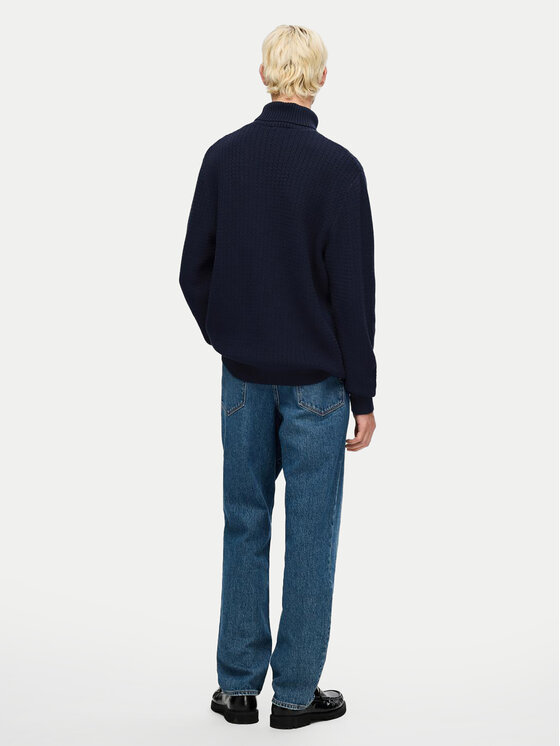 Selected Homme Selected Homme Bluză cu gât 16094576 Bleumarin Regular Fit