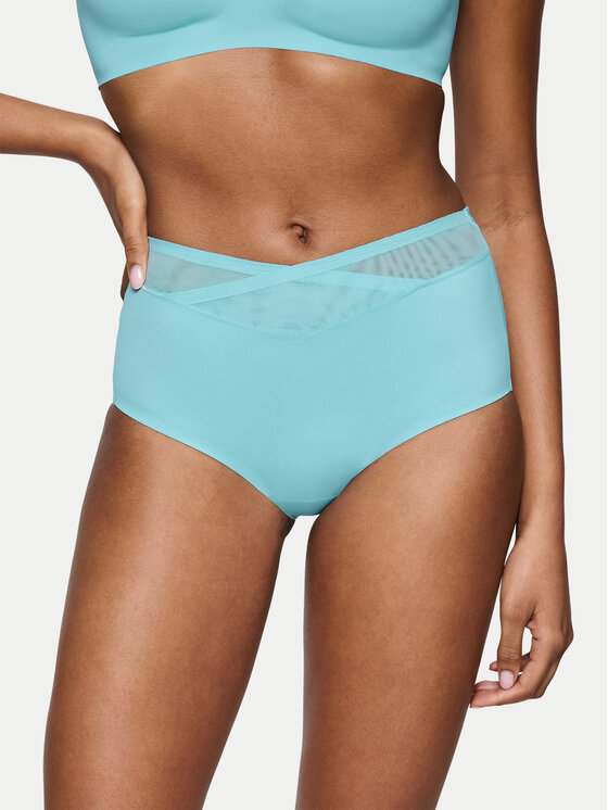 Triumph Klasické nohavičky s vysokým pásom True Shape Sensation 10218231 Modrá