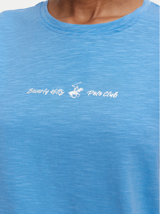 Beverly Hills Polo Club Beverly Hills Polo Club Tricou P-SS26W-TS6510 Albastru deschis Regular Fit