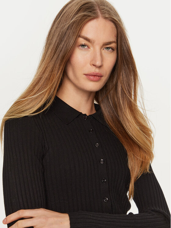 ViCOLO ViCOLO Džemper 22095S Crna Slim Fit