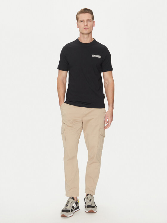 Napapijri Napapijri T-shirt S-Sovana NP0A4IE4 Nero Regular Fit