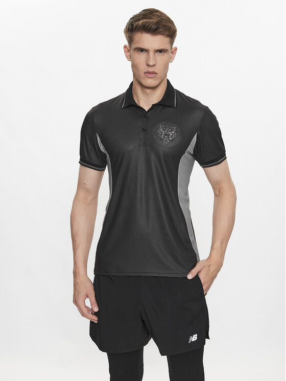 Plein Sport Polo Majica PACC MTK6338 STE003N Črna Regular Fit