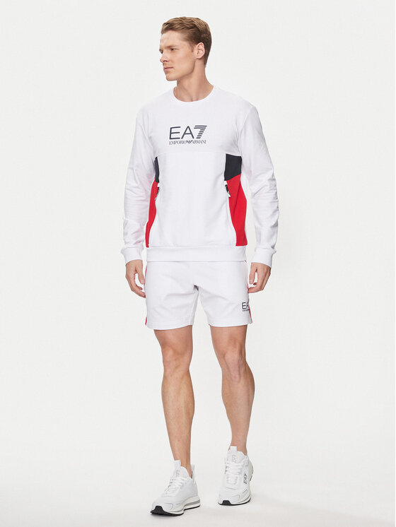 EA7 Emporio Armani EA7 Emporio Armani Felpa 3DPM14 PJLIZ 1100 Bianco Regular Fit