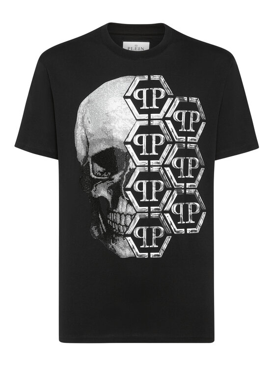 PHILIPP PLEIN PHILIPP PLEIN Tričko 22853 Čierna Regular Fit