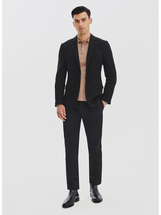 Pako Lorente Pako Lorente Marynarka P25WF-3X-013 Czarny Slim Fit