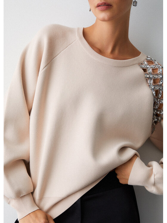 Liu Jo Liu Jo Maglione PA6030MS99EX0753 Bianco Regular Fit