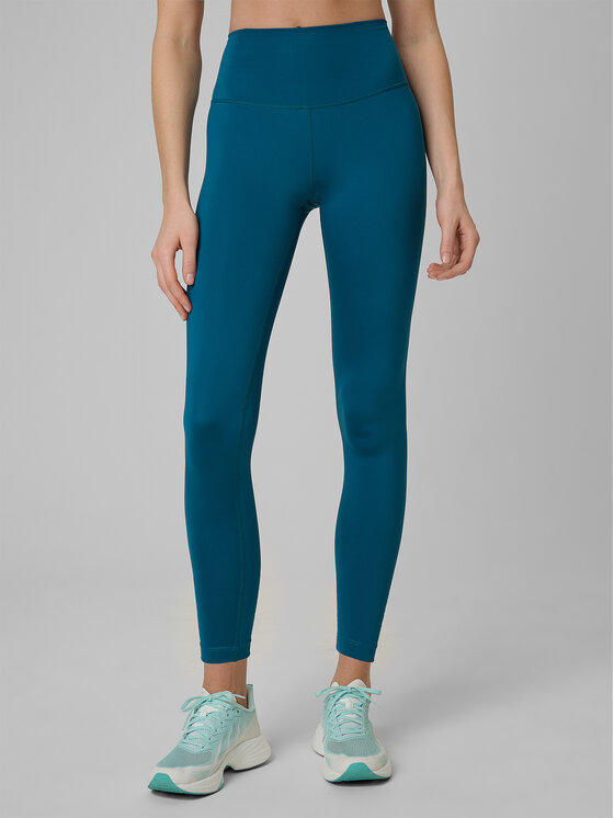 4F 4F Legginsy MULTI ACTIVE Turkusowy Slim Fit