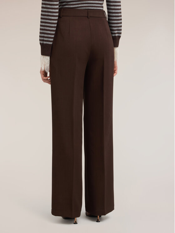Motivi Motivi Pantaloni di tessuto P0AUQ005203N022 Marrone Over Fit