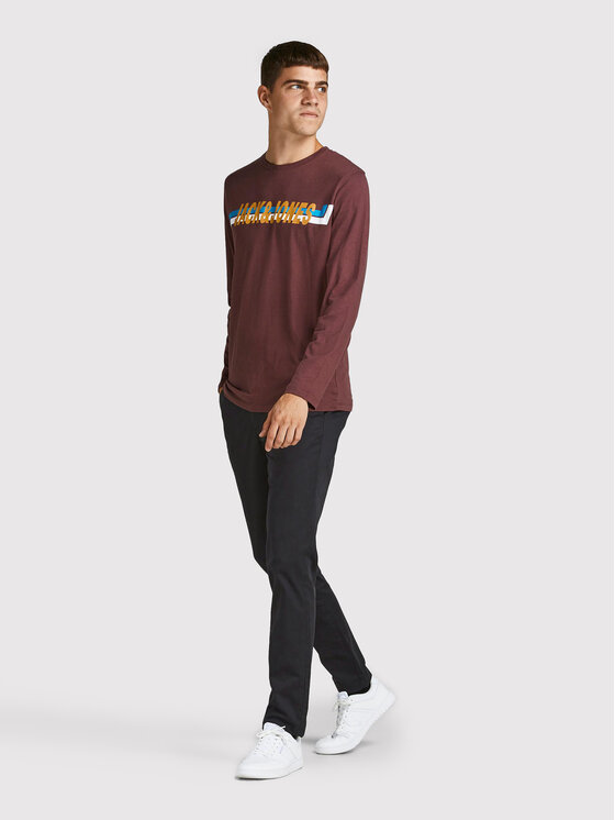 Jack & Jones Jack & Jones Pantaloni chino Marco 12150158 Negru Slim Fit