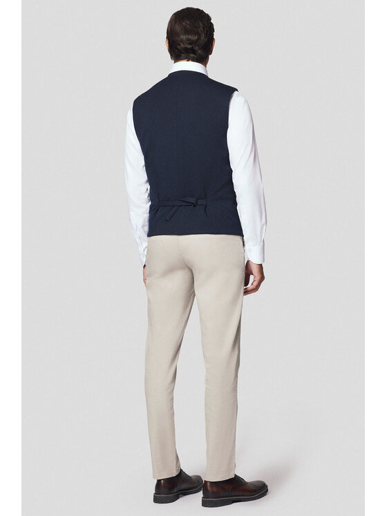 Lancerto Lancerto Kamizelka Rieti KA131224000004 Granatowy Slim Fit