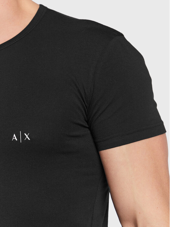 Armani Exchange Armani Exchange 2er-Set T-Shirts 956005 CC282 07320 Schwarz Slim Fit