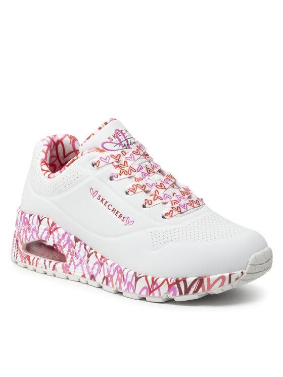 Skechers Skechers Snīkeri Uno Loving Love 155506/WRPK Balts