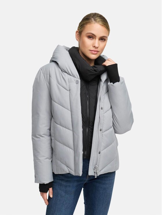 Marikoo Marikoo Kurtka zimowa Nadiraa Szary Regular Fit