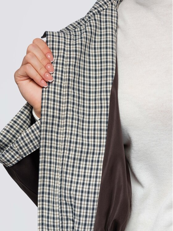 Ombre Ombre Kurtka przejściowa OW-JT-E0017 Brązowy Oversize