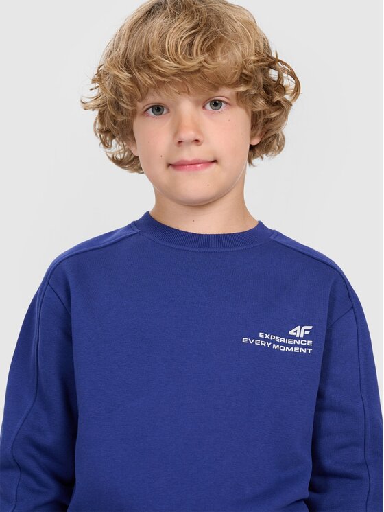 4F 4F Felpa 4FJRAW25TSWSM2413-31S Blu scuro Regular Fit