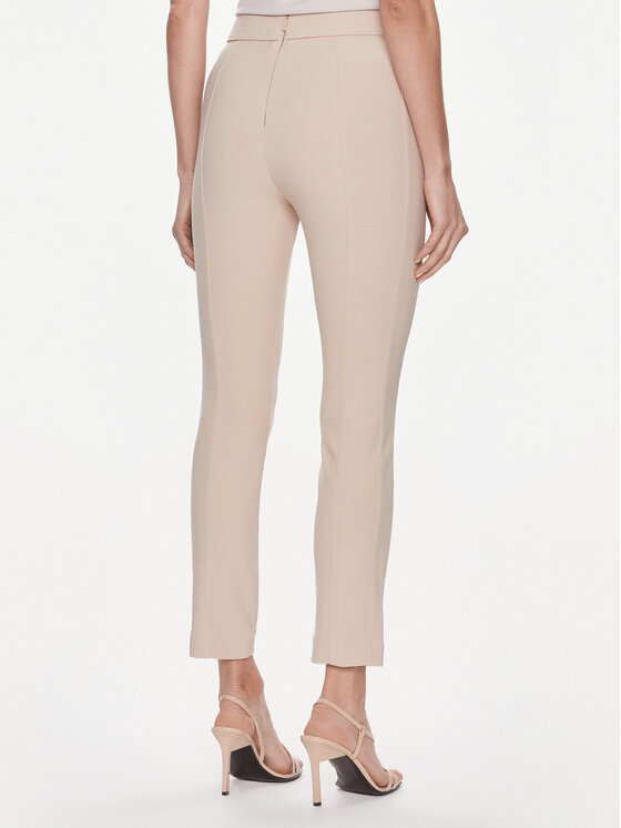 Marciano Guess Marciano Guess Hlače iz tkanine Karen 4RGB02 6869Z Bež Slim Fit