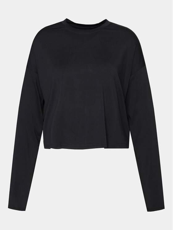 Athlecia Bluză Offner W L/S Tee EA233340 Negru Regular Fit