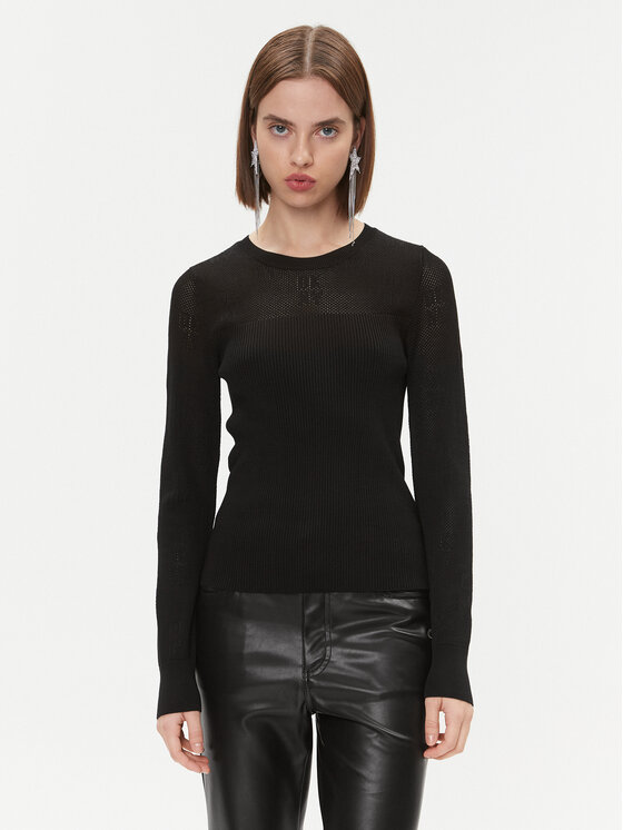 DKNY Sveter P3GSBK42 Čierna Regular Fit