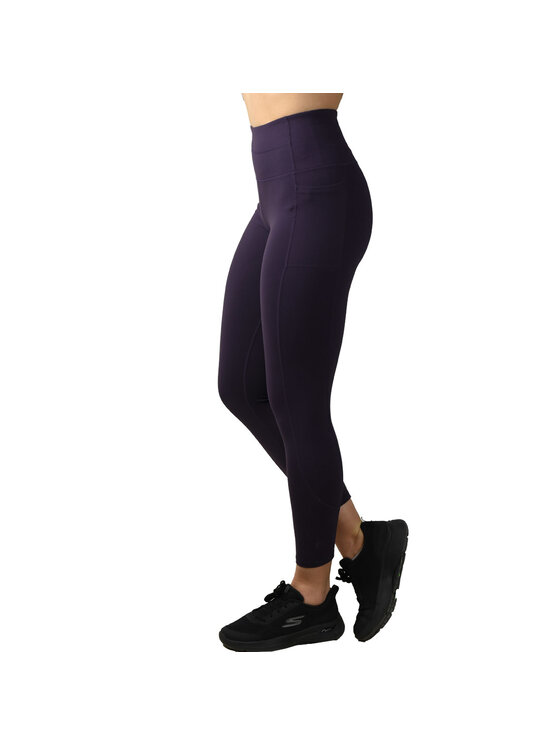 Skechers Skechers Legginsy Skechers Go Walk High Waisted 7/8 Legging Fioletowy Slim Fit