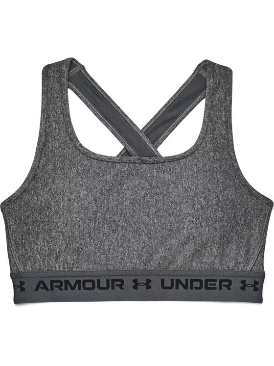 Under Armour Under Armour Biustonosz sportowy Crossback Mid Heather Bra Szary