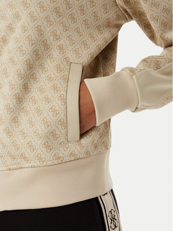 Guess Guess Μπλούζα V6RQ08 K2042 Μπεζ Regular Fit