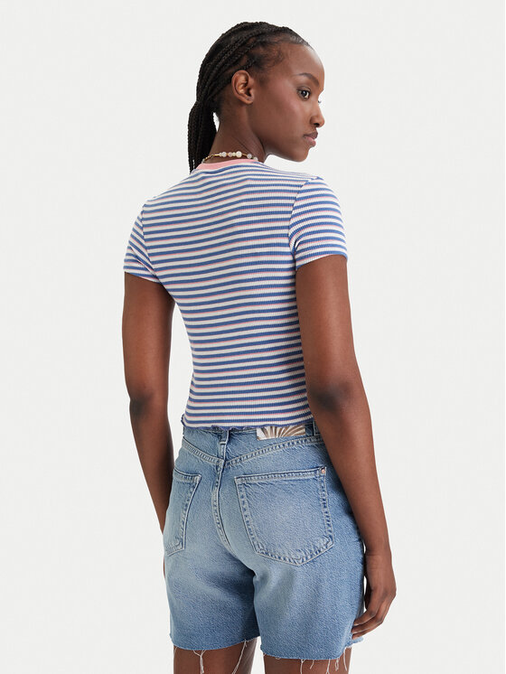 Roxy Roxy Tricou Bright Lights ERJKT04395 Albastru Slim Fit