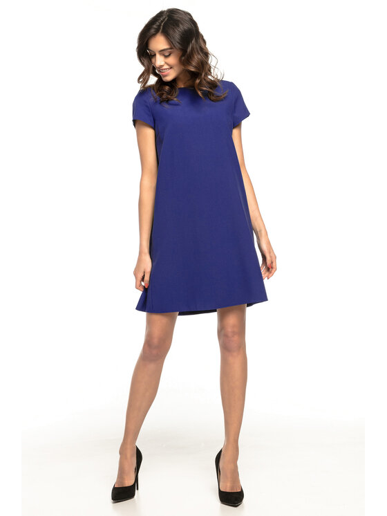 Tessita Tessita Sukienka koktajlowa T261 Granatowy Straight Fit