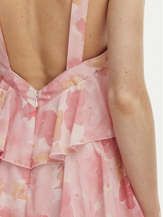 Vero Moda Vero Moda Večerní šaty Felicia 10295237 Růžová Slim Fit