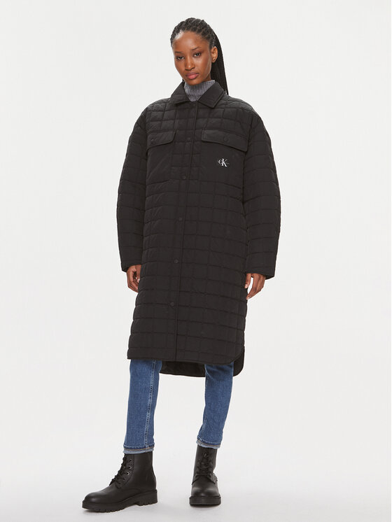 Calvin Klein Jeans Calvin Klein Jeans Демісезонна куртка J20J221380 Чорний Relaxed Fit