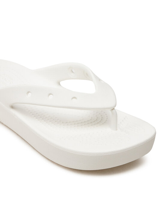 Crocs Crocs Čības uz pirksta Classic Platform Flip W 207714 Balts