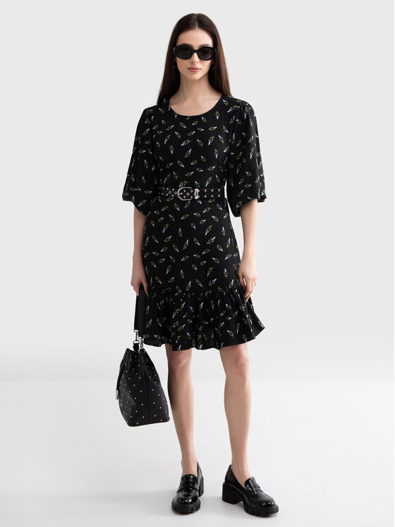 BIG STAR BIG STAR Sukienka codzienna BRYANA_906_340 Czarny Basic Fit