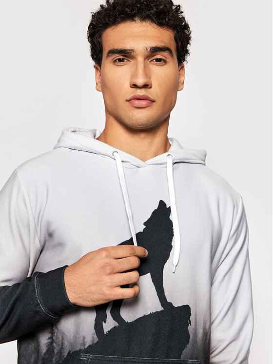 Mr. GUGU & Miss GO Mr. GUGU & Miss GO Felpa Unisex Shadow Of Wolf Grigio Regular Fit